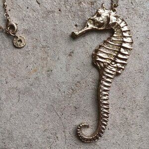 Vintage Rare Large Sea Horse Karma Bella Necklace